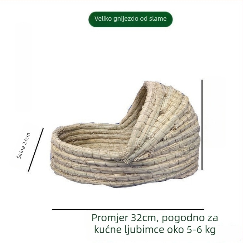 Powerful Merchant Pleteni dom za male ljubimce – toplo zimsko sklonište