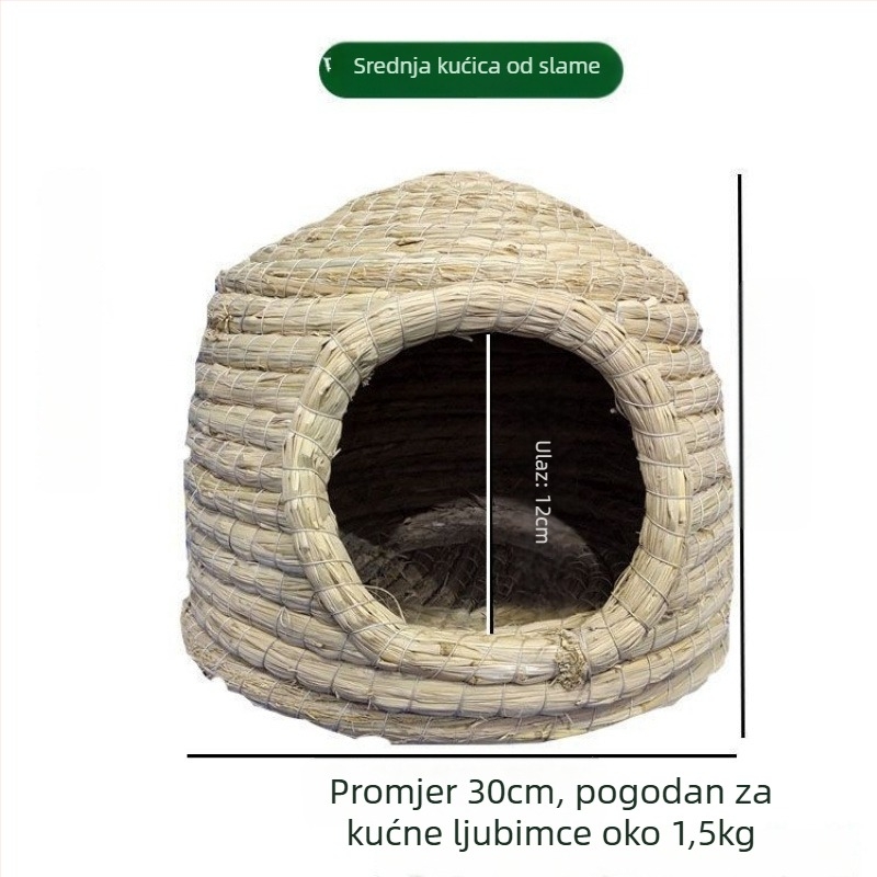 Powerful Merchant Pleteni dom za male ljubimce – toplo zimsko sklonište