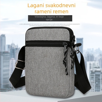 Muška crossbody torba od Oxford materijala, podstava od najlona, stil za putovanja u slobodno vrijeme, proljeće 2025.