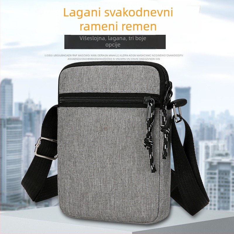 Muška crossbody torba od Oxford materijala, podstava od najlona, stil za putovanja u slobodno vrijeme, proljeće 2025.