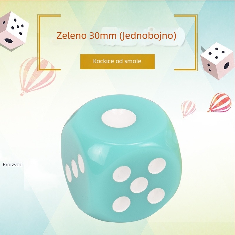 Royal Saint kockice, smola, 6‑strani, prilagodljive; paket od 1000 za šah i igre karata.