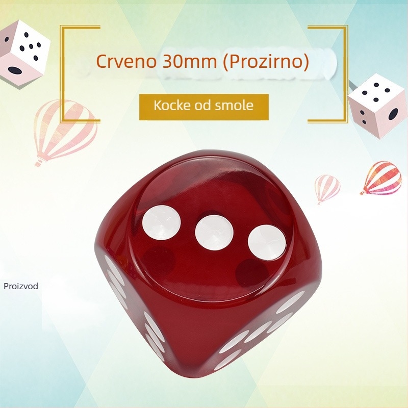 Royal Saint kockice, smola, 6‑strani, prilagodljive; paket od 1000 za šah i igre karata.