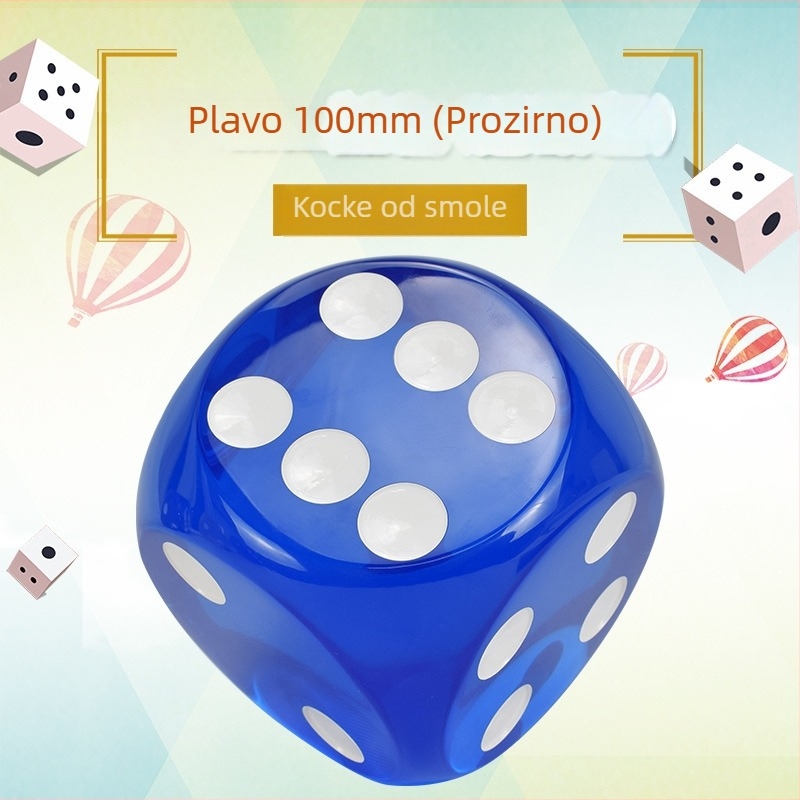 Royal Saint kockice, smola, 6‑strani, prilagodljive; paket od 1000 za šah i igre karata.