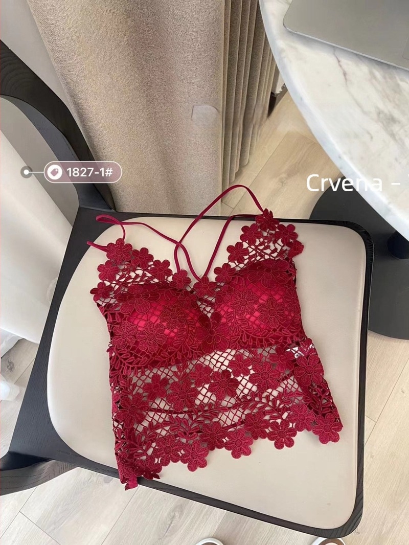 Čipkasti bustier bez naramenica, poliester, 3/4 košarica, oblik košarice: gornji tanak / donji debeo