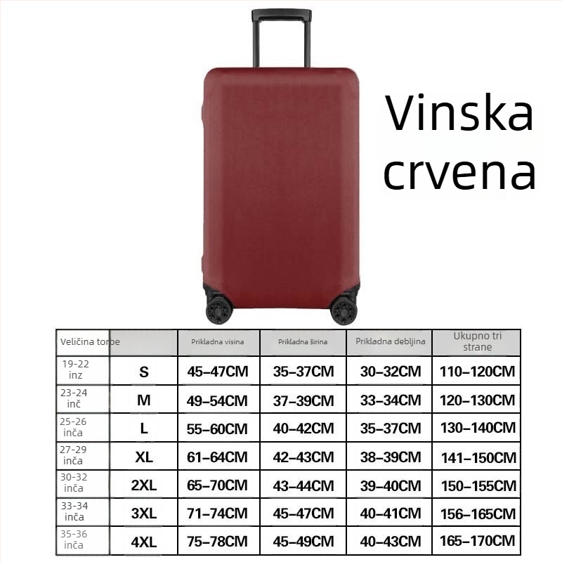 37 pokrov za prtljagu – sportska verzija, otporan na habanje i prašinu, poliester