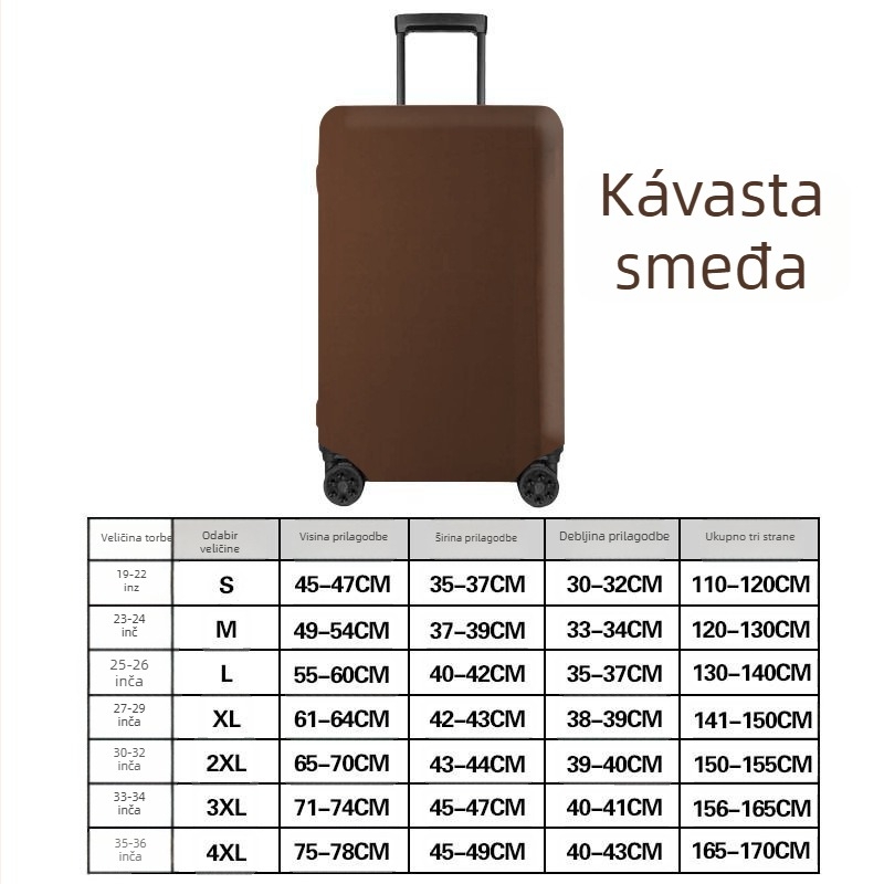 37 pokrov za prtljagu – sportska verzija, otporan na habanje i prašinu, poliester