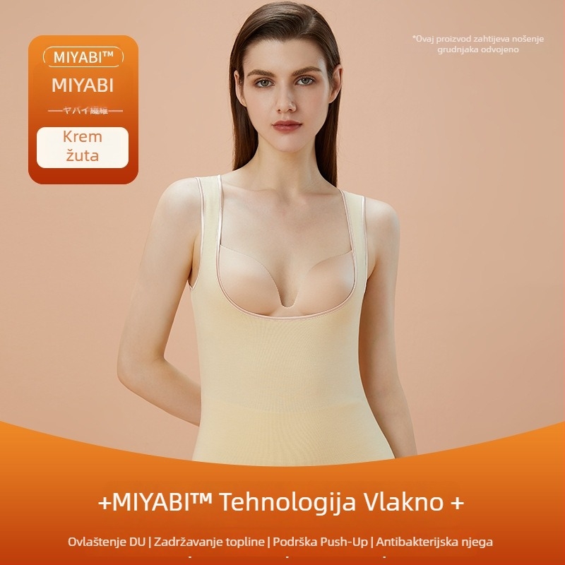 Ženska toplinska vesta za dojenje s flis podstavom, s integriranim grudnjakom i jastučićem za prsa, bezšivna, kapuljača, akrilna tkanina