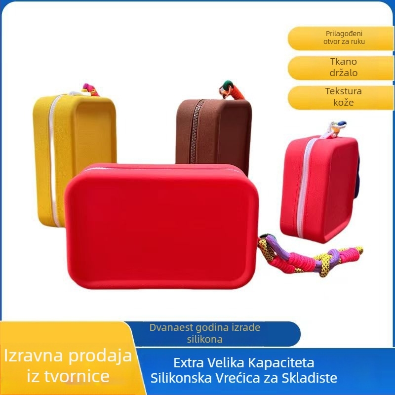 Silicijski novčanik za sitniš, vodootporan, silikonska podstava, gradski minimalistički stil, svakodnevna upotreba