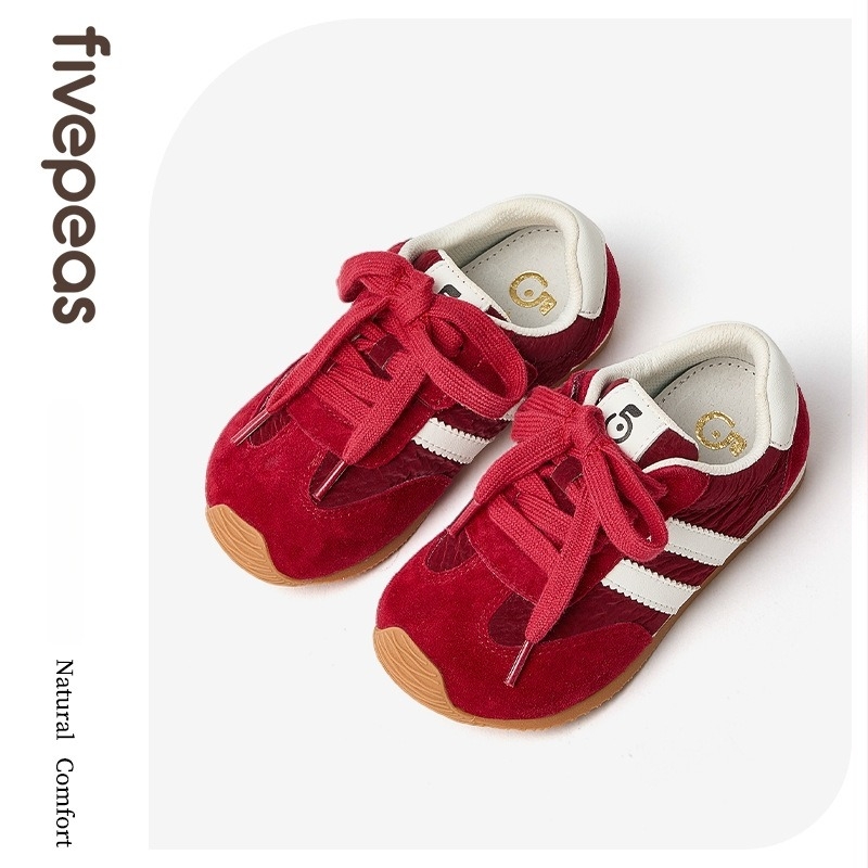 Dječje tenisice za djevojčice, protuklizna gumena potplat, Velcro zatvarač, debeli gornji dio od kože (dvostruka koža + umjetna koža), uzrast 4-6 godina, stil Slatka akademija