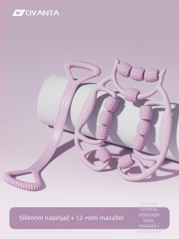 Figure-8 silikonska otporna traka – Ovanda Pull Exerciser, trening leđa, otvaranje ramena, kućna joga elastični pojas