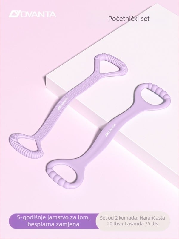Figure-8 silikonska otporna traka – Ovanda Pull Exerciser, trening leđa, otvaranje ramena, kućna joga elastični pojas
