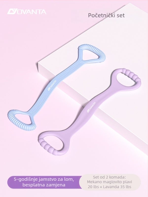 Figure-8 silikonska otporna traka – Ovanda Pull Exerciser, trening leđa, otvaranje ramena, kućna joga elastični pojas
