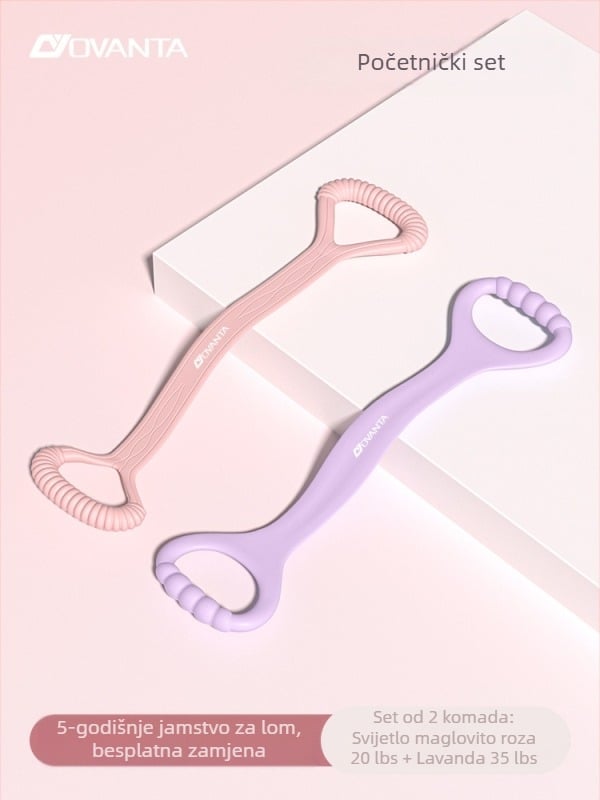 Figure-8 silikonska otporna traka – Ovanda Pull Exerciser, trening leđa, otvaranje ramena, kućna joga elastični pojas