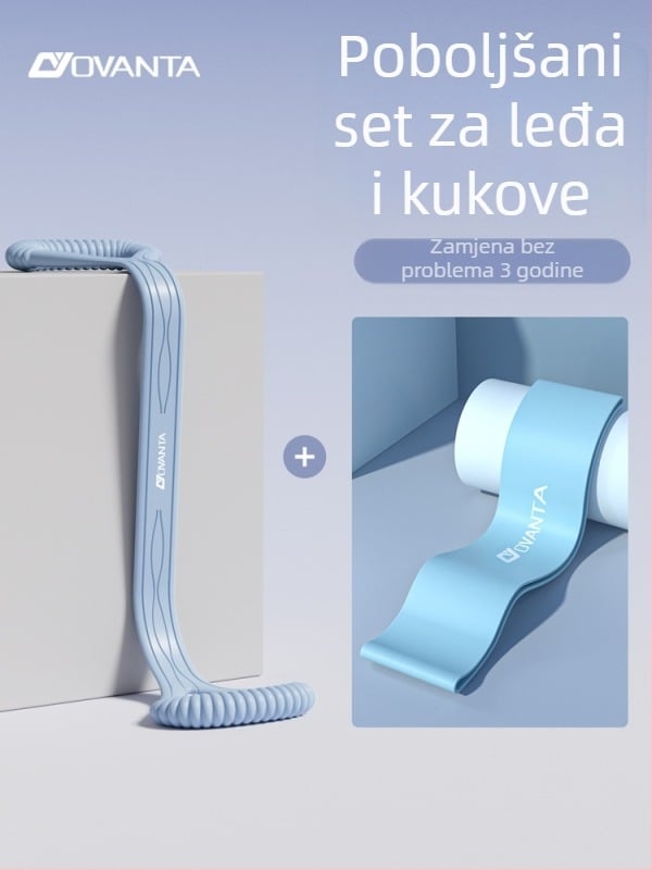 Figure-8 silikonska otporna traka – Ovanda Pull Exerciser, trening leđa, otvaranje ramena, kućna joga elastični pojas