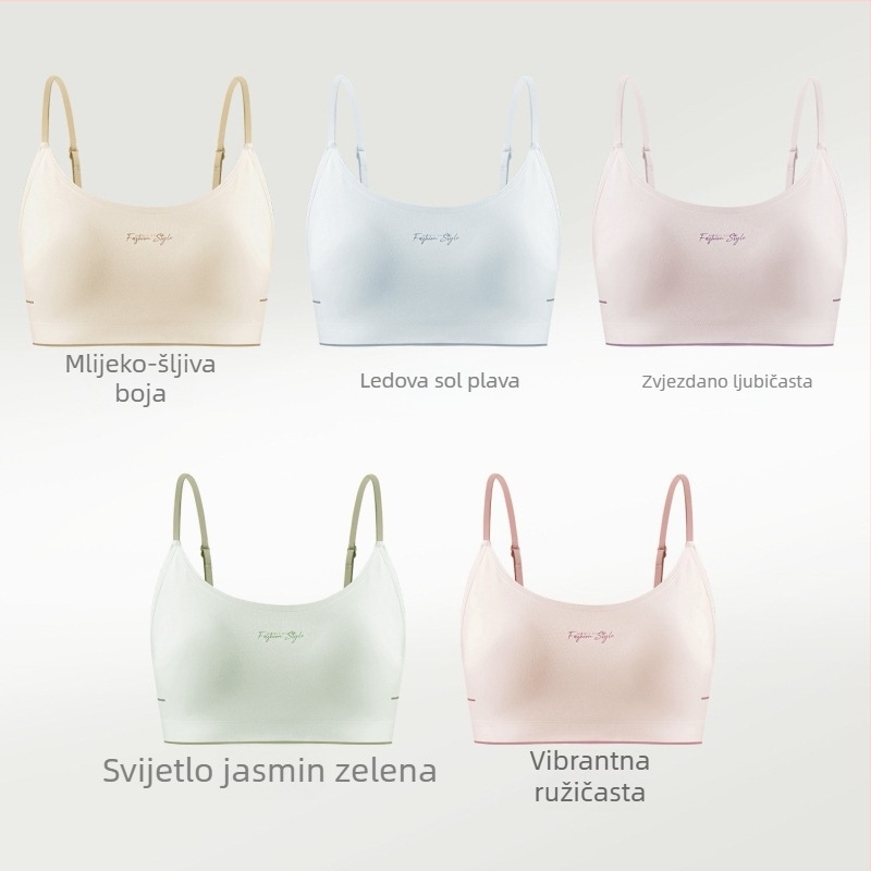 Wrap grudnjak/bustier, bezšivni, Modal vlakno 70-80%, tanke oblikovane šalice, za tinejdžerice 13-18