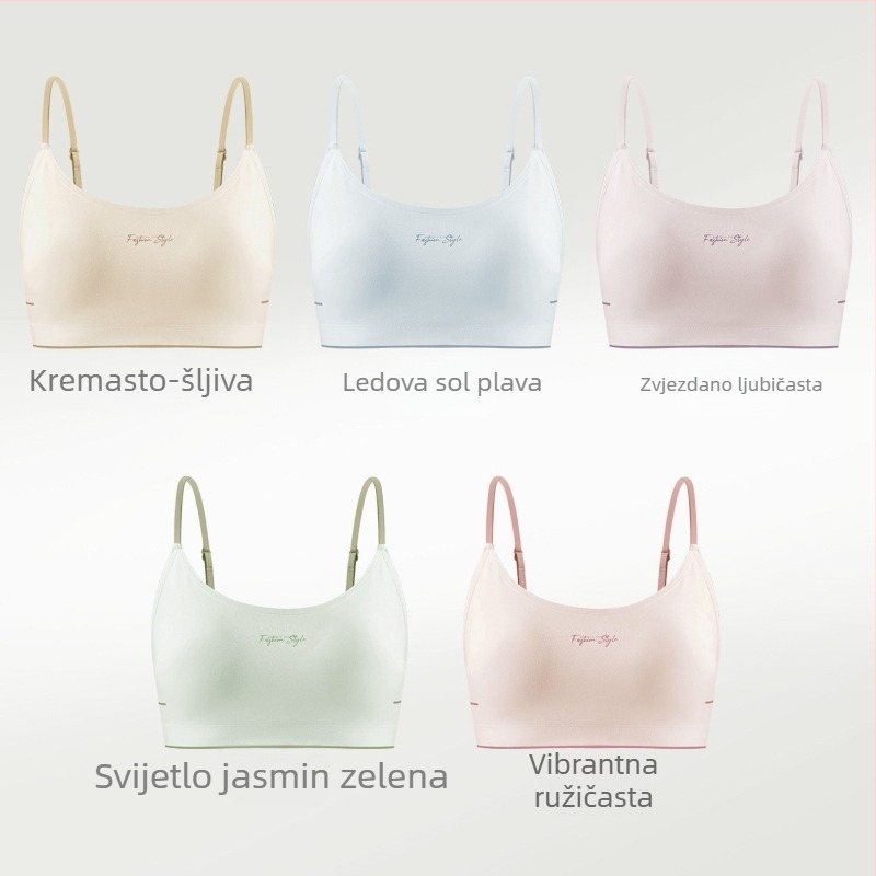 Wrap grudnjak/bustier, bezšivni, Modal vlakno 70-80%, tanke oblikovane šalice, za tinejdžerice 13-18