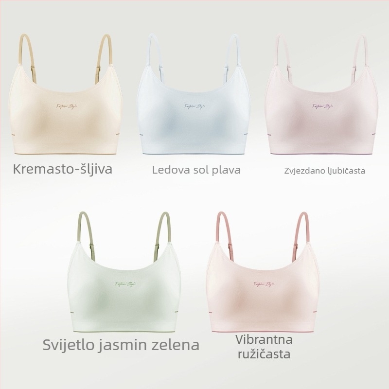 Wrap grudnjak/bustier, bezšivni, Modal vlakno 70-80%, tanke oblikovane šalice, za tinejdžerice 13-18