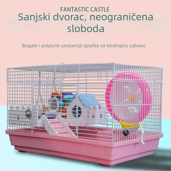 Metalni kavez za hamstere – pravokutnog oblika, prozračan, lako za čišćenje