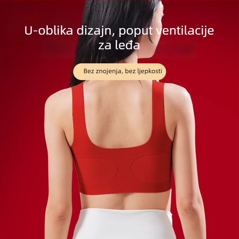 Bandau sportski grudnjak, bezšavni, minimiziranje za velike grudi, najlon, tanko oblikovane šalice