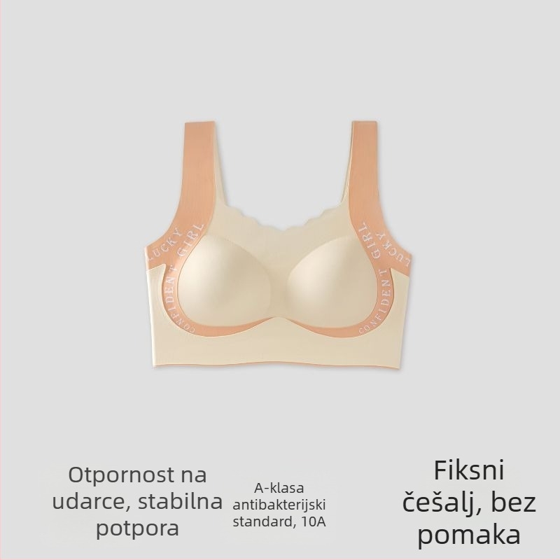 Bandau sportski grudnjak, bezšavni, minimiziranje za velike grudi, najlon, tanko oblikovane šalice