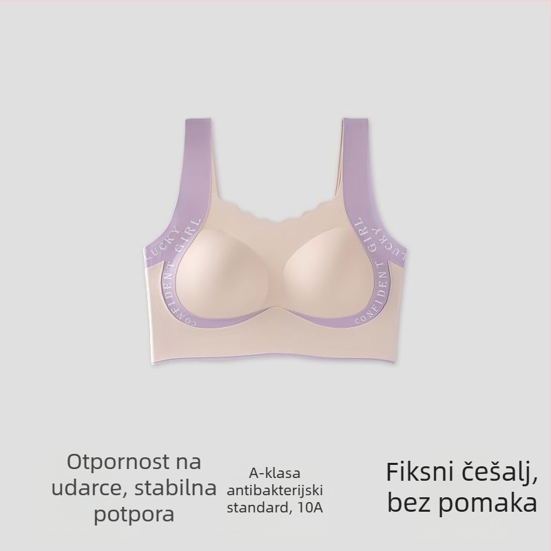 Bandau sportski grudnjak, bezšavni, minimiziranje za velike grudi, najlon, tanko oblikovane šalice