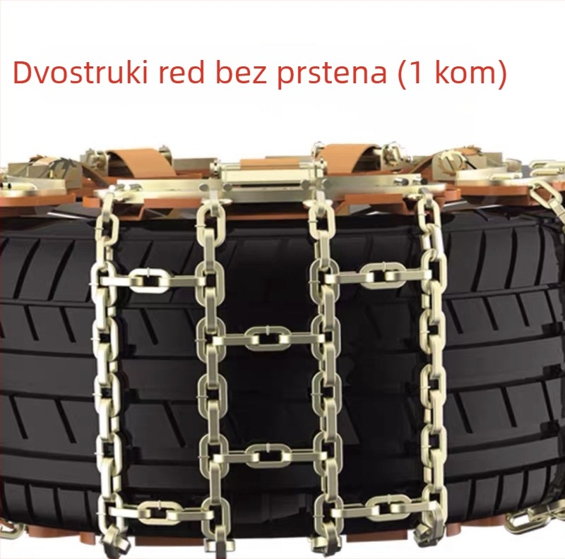 Tian-oblika anti-slip lanac za automobil – čelik, universalni, odgovara gumama 165–275, za osobna vozila, SUV-ove, terenaca i komercijalna vozila; težina 3–13 kg