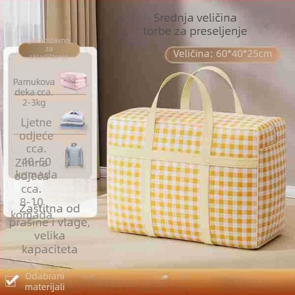 Torba za quilt, sklopiva od netkanog materijala, za preseljenje i pohranu deke
