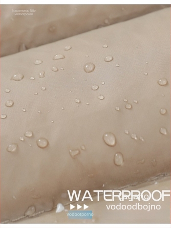 Ženska down jakna, slim-fit fason, materijal: najlon, punilo: bijelo pačje perje, udio perja 50%, ovratnik s rubom u stilu wood-ear edge