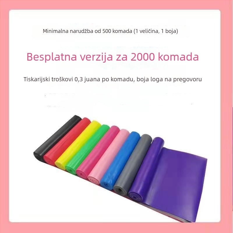 Traka otpora – Joga i fitness rastezanje, TPE materijal, pogodno za fitness i oblikovanje tijela, jačanje ruku