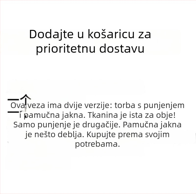 Down jakna s Chenille tkaninom, debela, udio perja 51–55%, ultra kratka duljina ≤40 cm