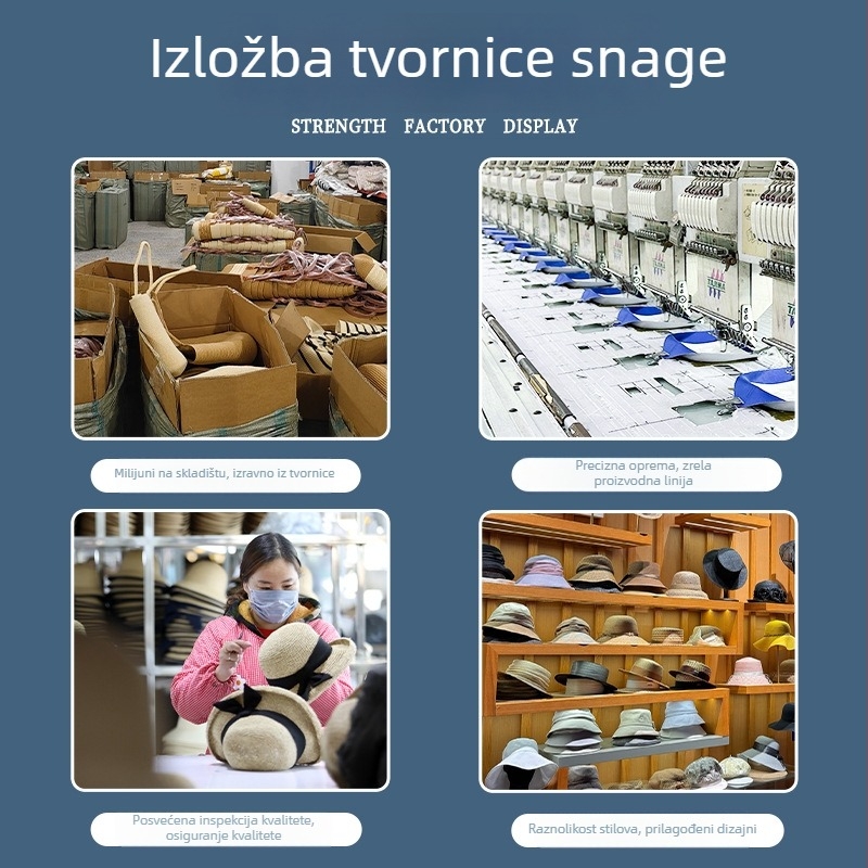 Set šešira od slame i tote torbe u boemskoj odmaralištu stilu; poliester; horizontalno kvadratna torba; zatvarač; unutarnji džepovi za telefon i dokumente