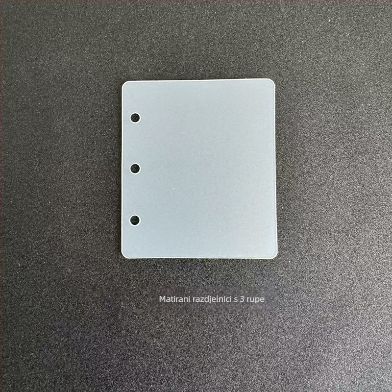 WR-09 PVC vezivač s 3 rupe, klamerom 90 mm, debljina ploče 1 mm, stražnji dio 2 cm, opći format papira
