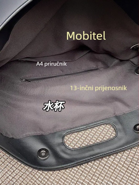 PU kožna tote torba, ulični stil, vertikalnog kvadratnog oblika, magnetska kopča