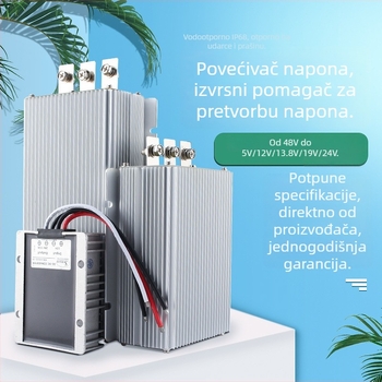 DC-DC buck-boost pretvarač 48V ulaz, 12V izlaz, do 30A, 350W, IP68, PWM upravljanje