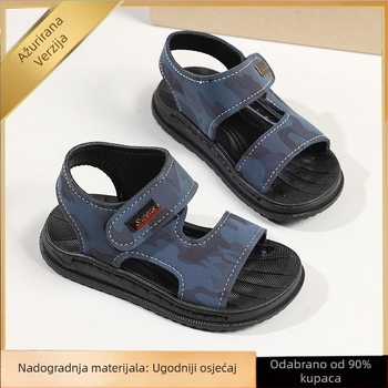 Dječje sandale s mekom EVA potplatom, gornji dio od mikrovlaknaste kože, protiv mirisa, karikatura uzorak, korejski stil