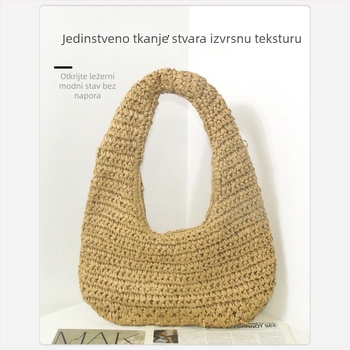 Ženska torbica preko ramena u obliku oblaka, ručni rad, papirni materijal, otvoreni vrh, pretinac za telefon, jednostruka naramenica, gradski stil, proljeće 2025