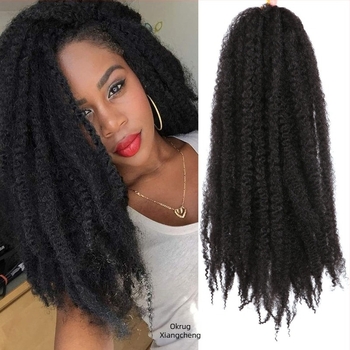 Ponytail perika s Afro kinky kovrčavim dreadlockama, termički otporna sintetička vlakna, model Big Caterpillar