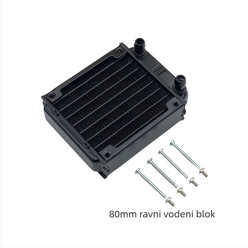 Aluminijski vodeno hlađeni radiator za industrijske računala, disipacija topline kroz cijevi