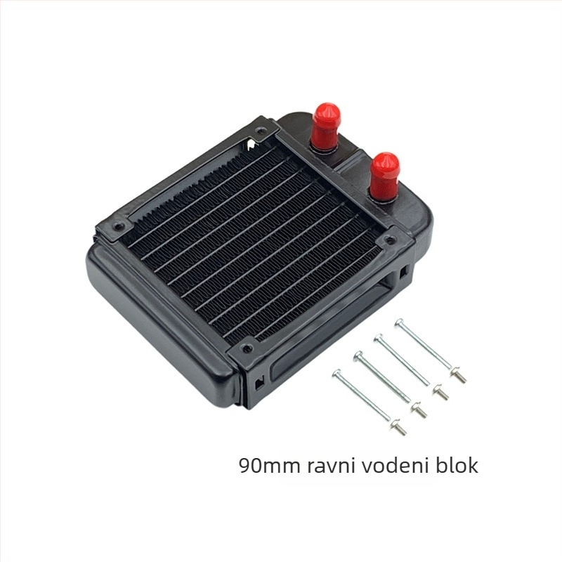 Aluminijski vodeno hlađeni radiator za industrijske računala, disipacija topline kroz cijevi