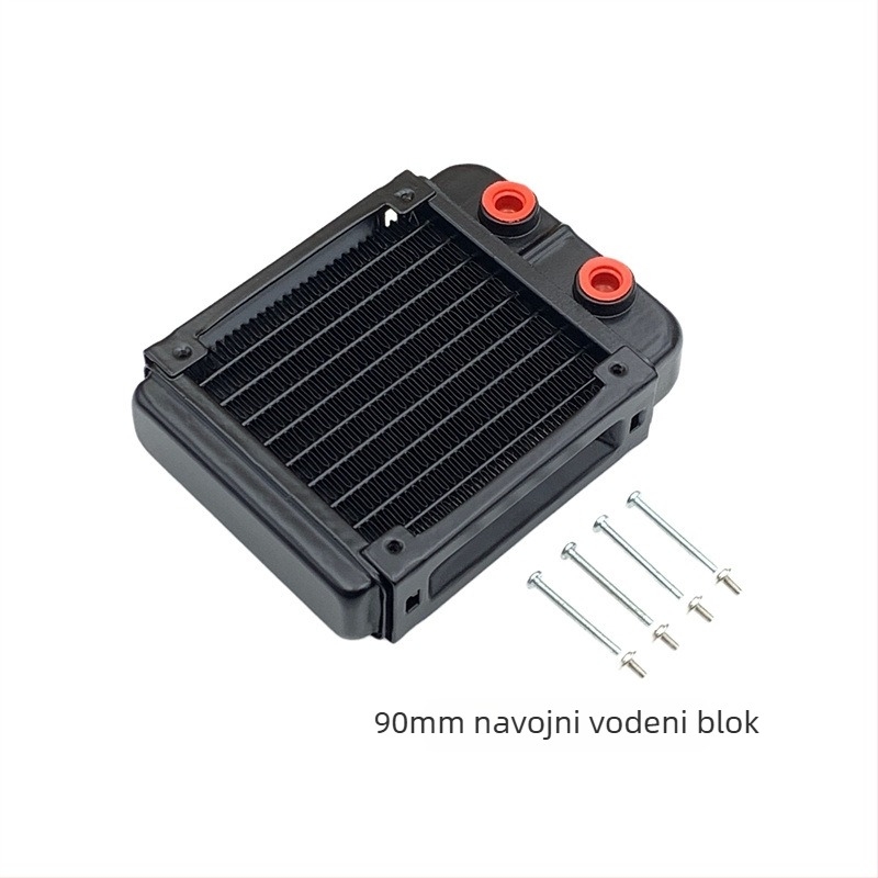 Aluminijski vodeno hlađeni radiator za industrijske računala, disipacija topline kroz cijevi