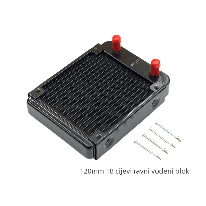 Aluminijski vodeno hlađeni radiator za industrijske računala, disipacija topline kroz cijevi