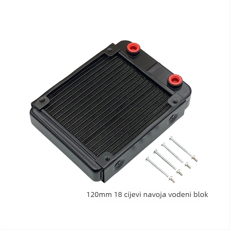 Aluminijski vodeno hlađeni radiator za industrijske računala, disipacija topline kroz cijevi