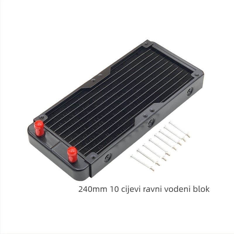 Aluminijski vodeno hlađeni radiator za industrijske računala, disipacija topline kroz cijevi