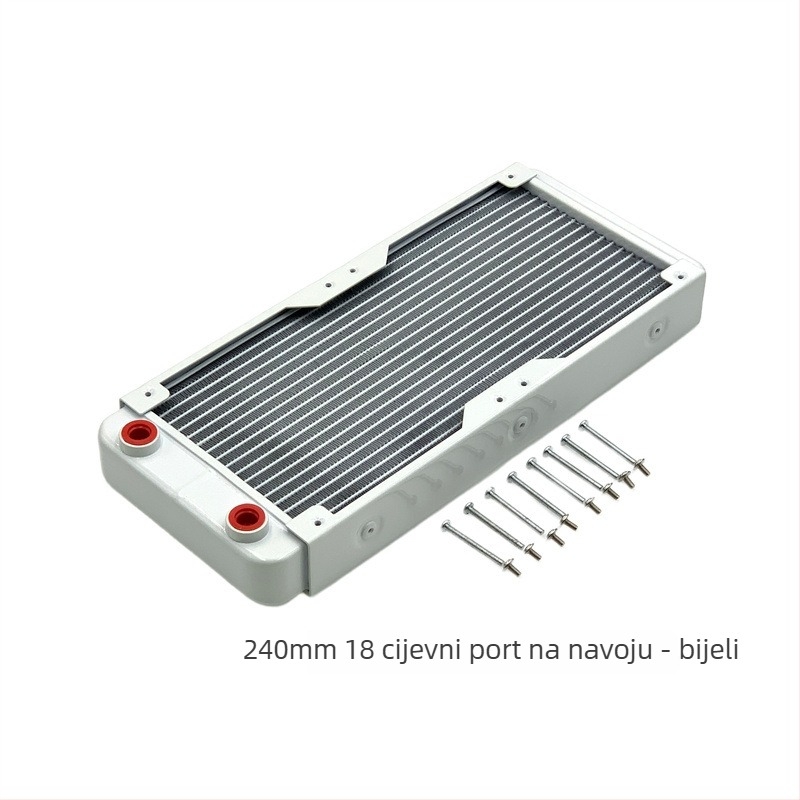 Aluminijski vodeno hlađeni radiator za industrijske računala, disipacija topline kroz cijevi