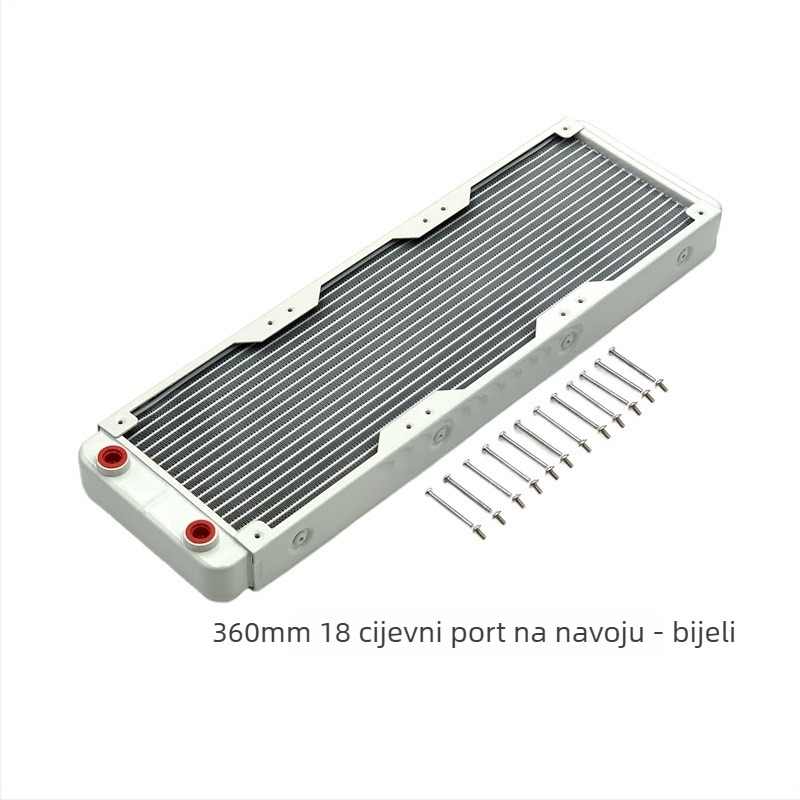 Aluminijski vodeno hlađeni radiator za industrijske računala, disipacija topline kroz cijevi