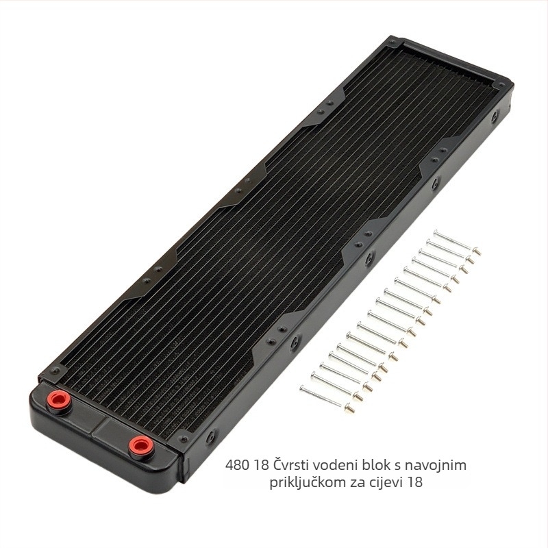 Aluminijski vodeno hlađeni radiator za industrijske računala, disipacija topline kroz cijevi