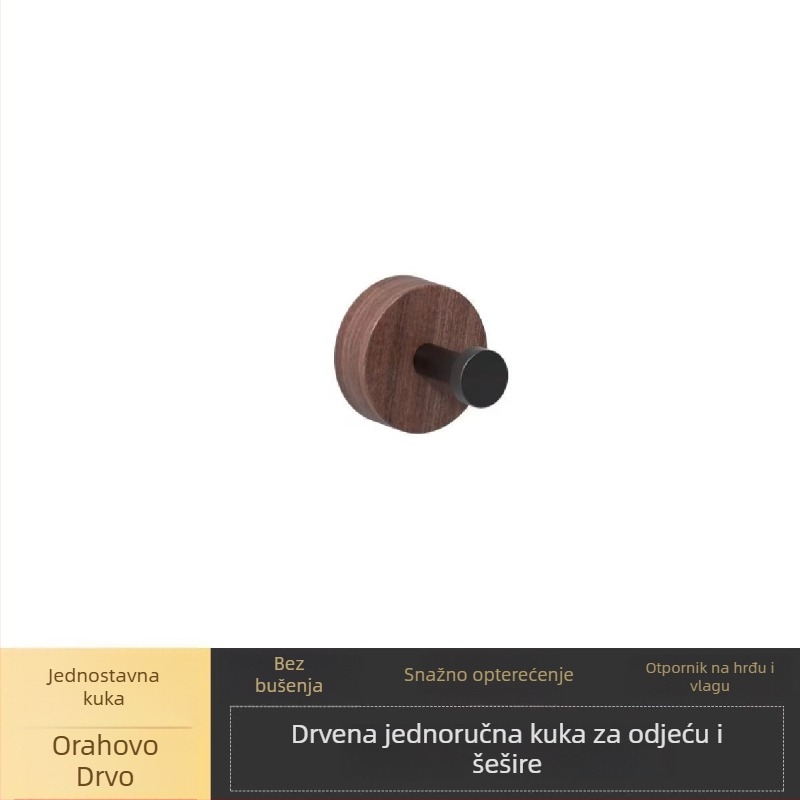 Zidni držač za ručnike s bezbušnim ugradnjom, aluminijska legura, nosivost 15 kg, jednostruki ili dvostruki sloj, završna obrada: prirodni vosak i ulje