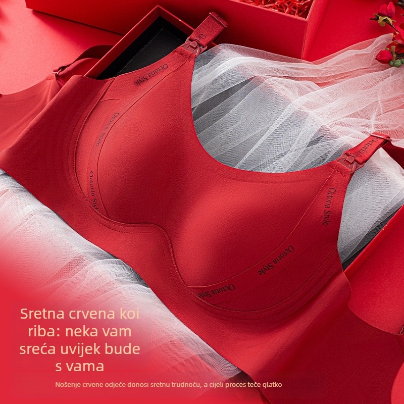 Nylon grudnjak za dojenje s tankim oblikovanim košaricama, podstava od spandeksa ispod 30%, bez čeličnih umetaka, stražnje zatvaranje s tri reda kukica