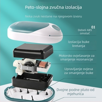 Jingye pumpa za oksigeniranje akvarija - dvostruka otvora, štedljiva i tiha