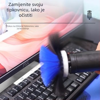 Električna četkica za tipkovnicu za dubinsko čišćenje praznina tipkovnice, YM003 model, marke Yuming Electric, kompatibilno s prijenosnim računalima i računalima, tiskanje logotipa dostupno.